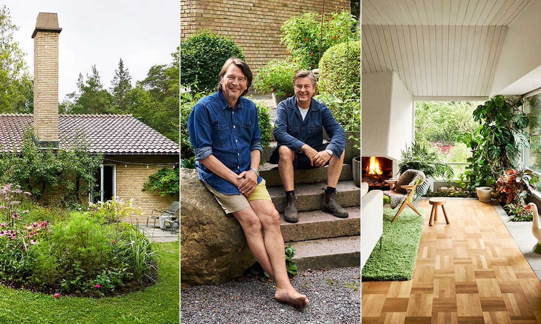 Kika in i Svantes och Niclas 1950-talshus och vackra trädgård: ”Vi tvekade aldrig”