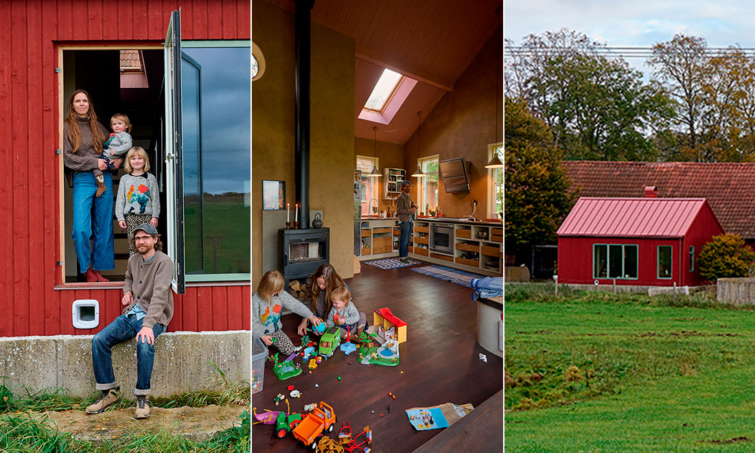 Paret från Husdrömmar byggde minihus på 50 kvadrat: ”Ville få mer tid för barnen”