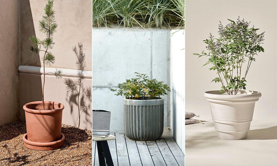 Stora utomhuskrukor för trädgården och uteplatsen – 9 fina köptips