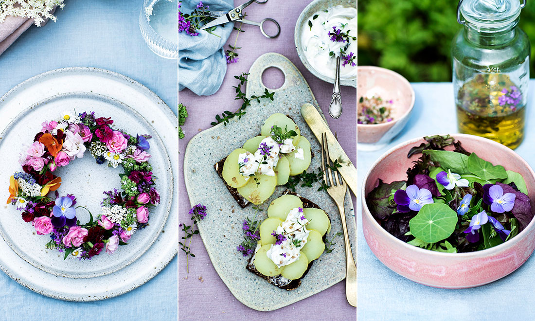 19 ätliga blommor du kan dekorera sommarmaten med