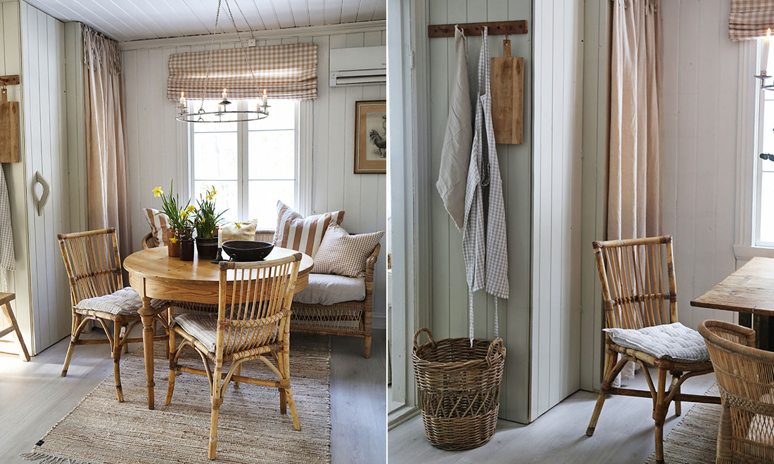 Snickra ett lantligt köksskåp – som döljer kylskåpet