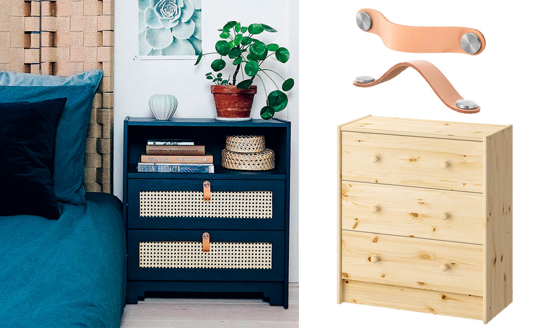 Testa fina Ikea-hacket – gör om byrån till sängbord