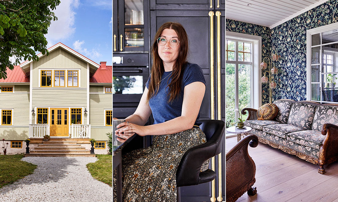 Sara och Johan renoverade sin gamla släktgård på Öland: ”Kändes som att komma hem på riktigt”