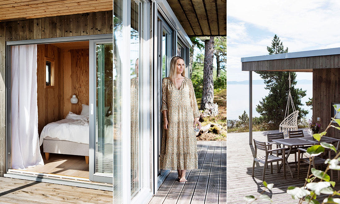 Familjen byggde sommarstuga vid vattnet: ”Fönster från golv till tak”
