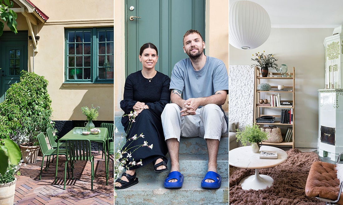 Paret renoverade townhouse i Enskede: ”Som nedsläppt från himlen bakom motorvägen”