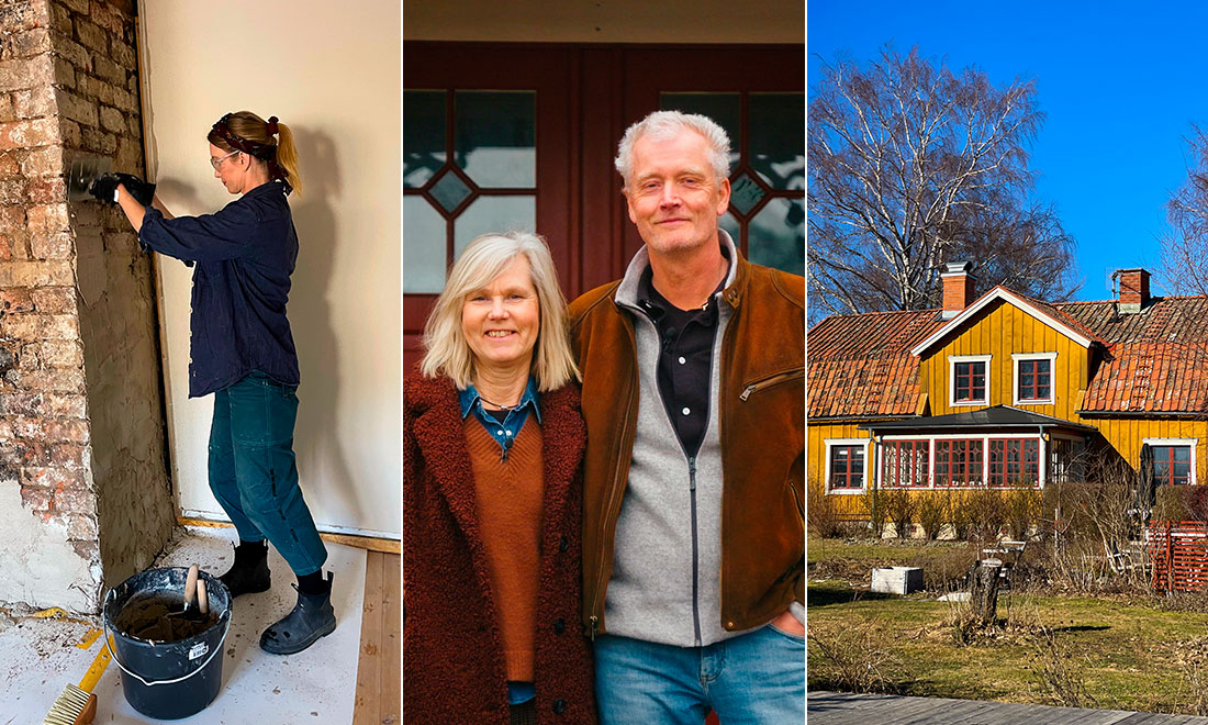 Thomas och Katarina får hjälp att restaurera den gamla gården i ”Det sitter i väggarna”
