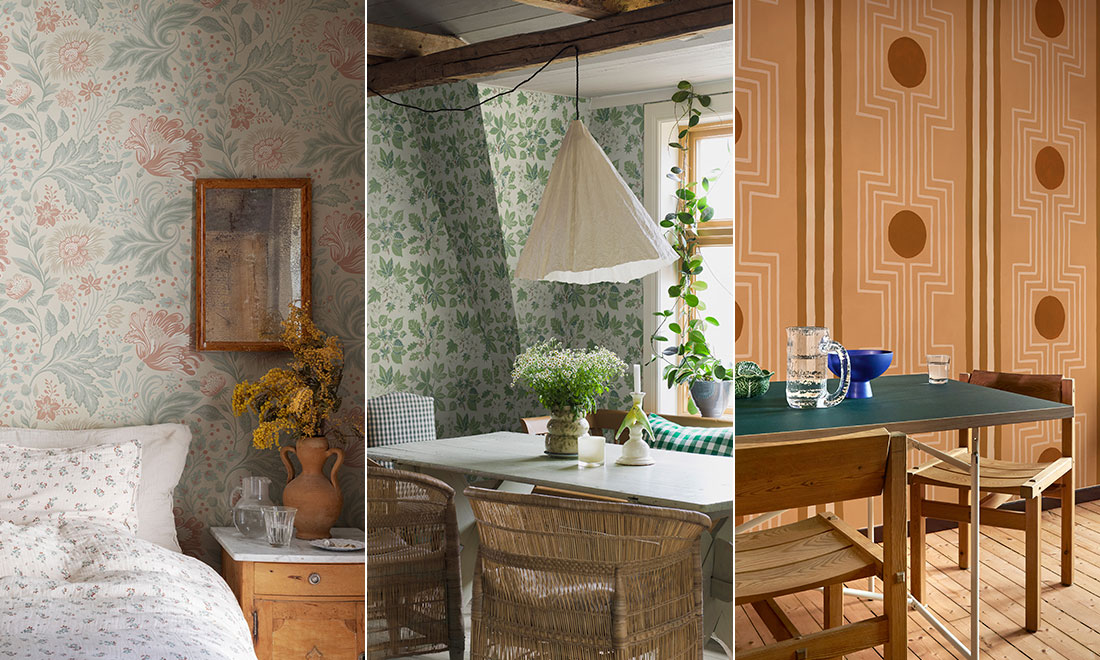 Inred med tapet: 10 fina tapetserade rum att inspireras av