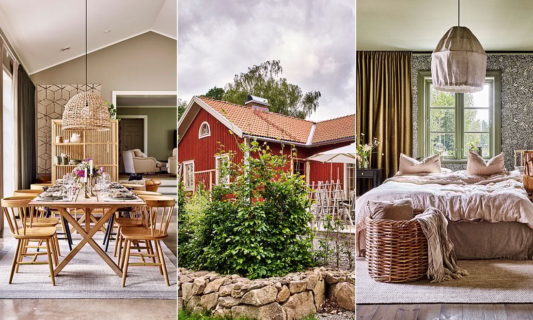 Kika in i det utbyggda 1940-talshuset: ”Vi älskar vårt stora kök, som har en matplats med plats för många”