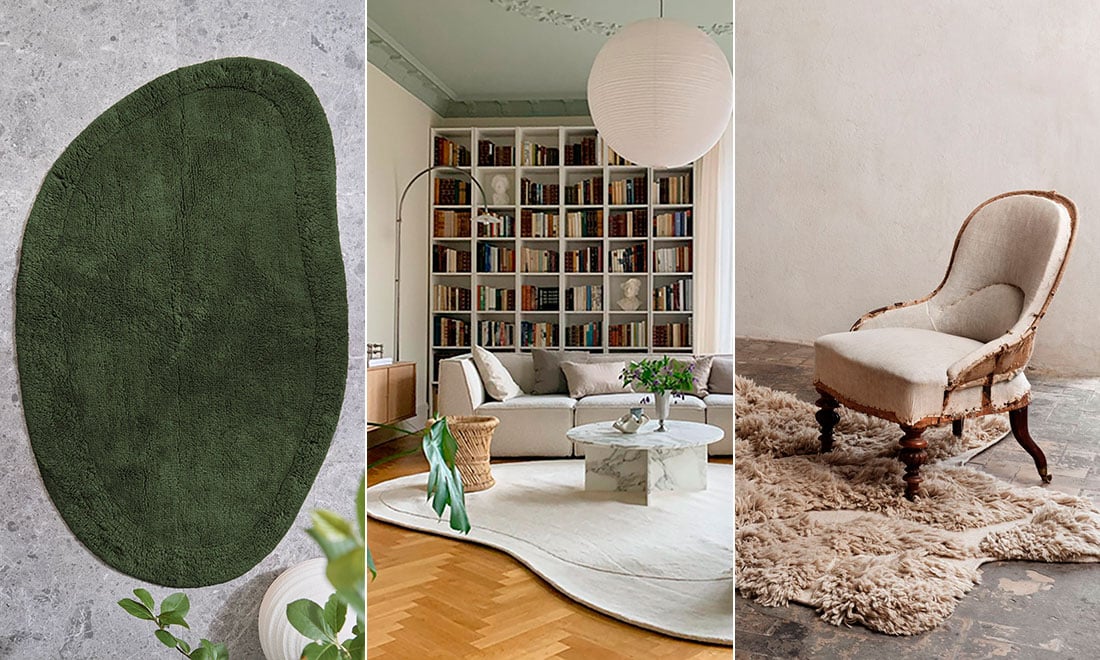 Matta med oregelbunden och organisk form – 7 fina köptips!