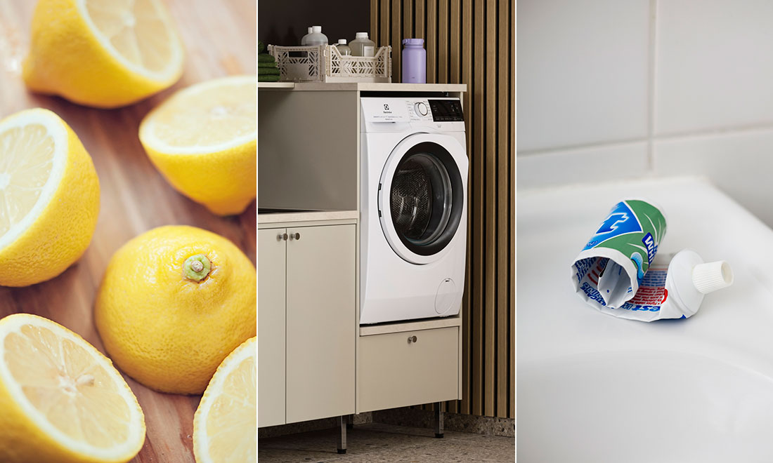 Så rengör du tvättmaskinen och motverkar dålig lukt – med tandkräm och citron