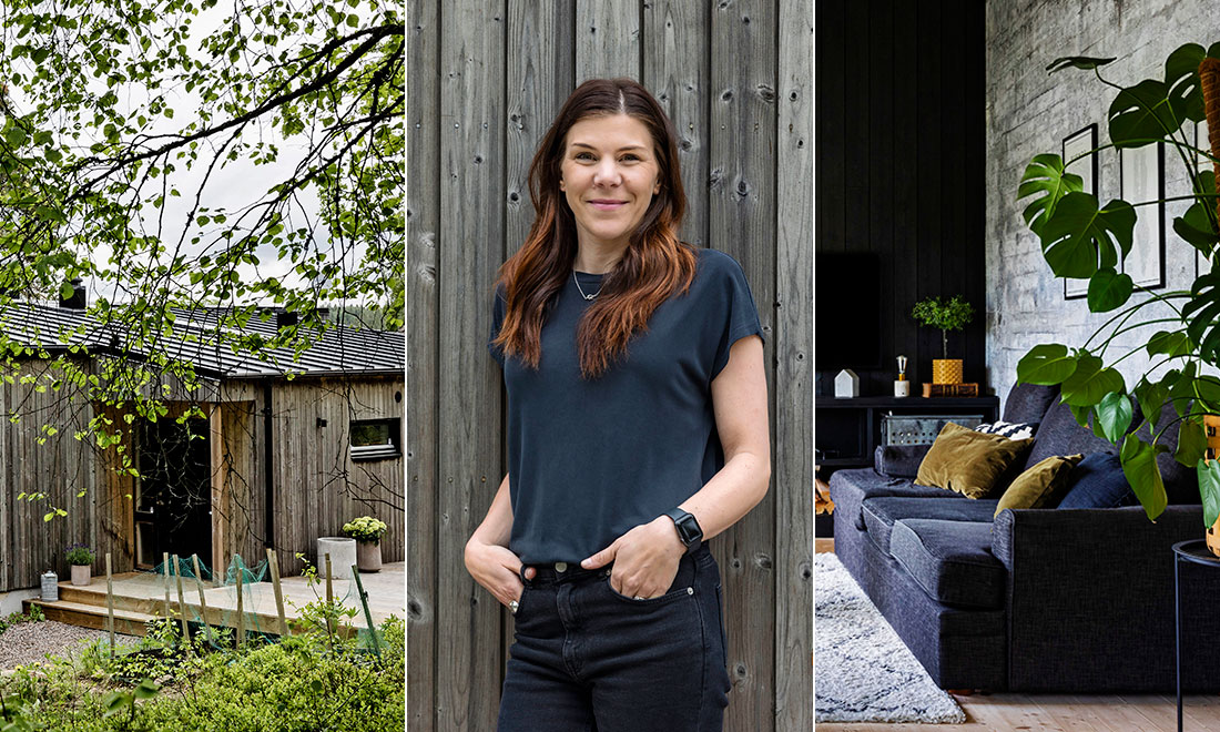 Frida och Fredrik byggde om sommarstugan till drömhem på egen hand: ”Renoverat konstant i tio år”