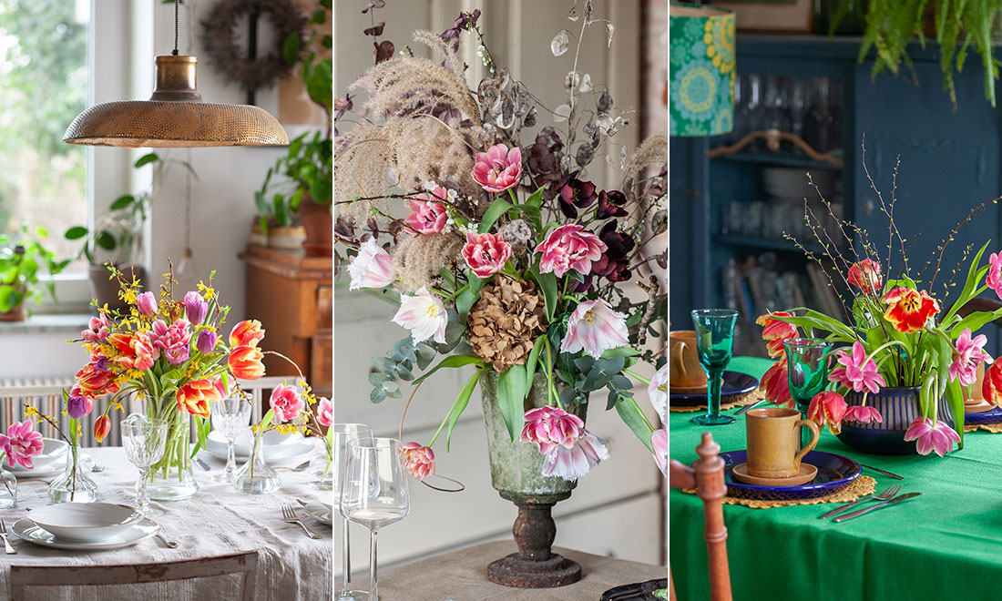 Så dukar vi med blommor 2025 – 4 stora trender