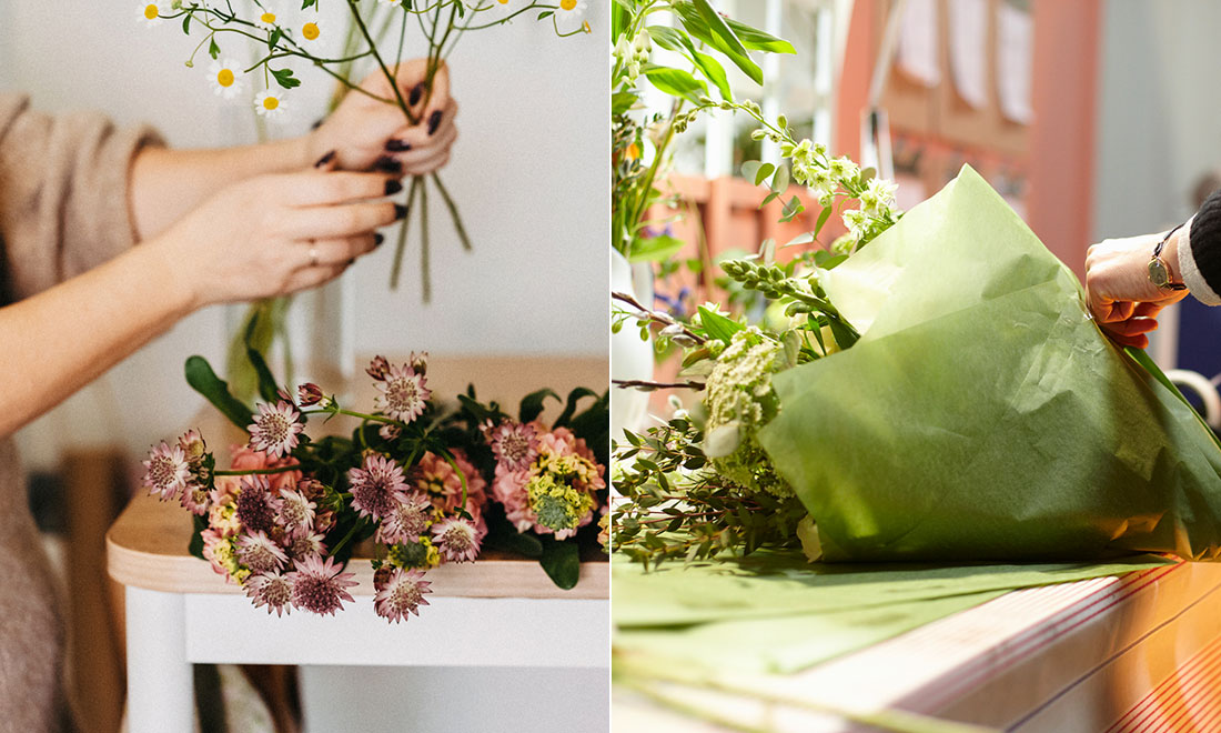 Förvandla blommorna från stormarknaden till en proffsig bukett – smarta floristknep