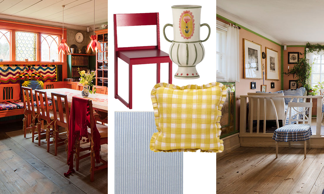 Inspireras av Karin Larssons färgstarka inredning – så skapar du stilen med en modern twist