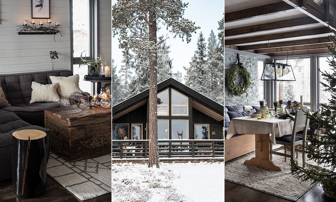 Kika in i den mysiga fjällstugan: ”Bästa med att fira jul här är att man sänker axlarna”