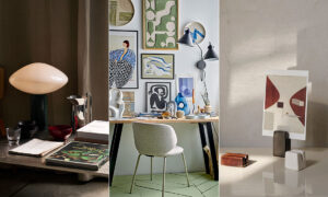 Skrivbordstillbehör.