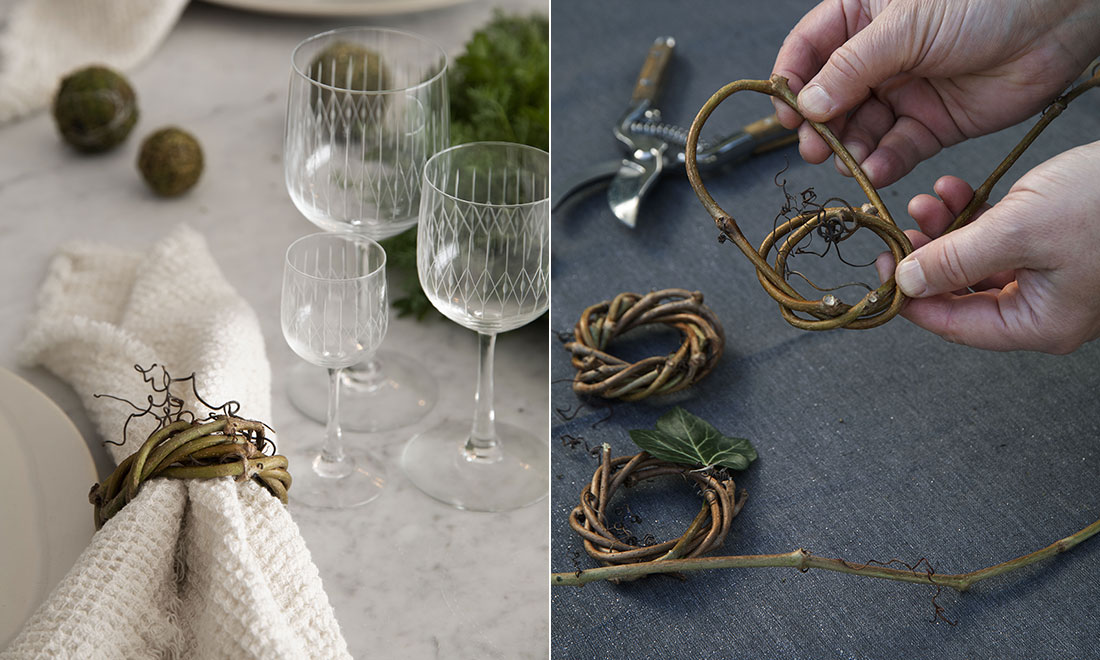 Egna servettringar av grenar och kvistar – så gör du!