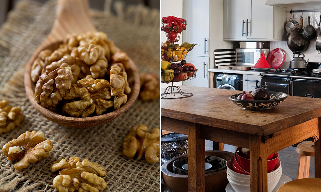 Husmorsknep: Få bort repor från trämöbler med en valnöt