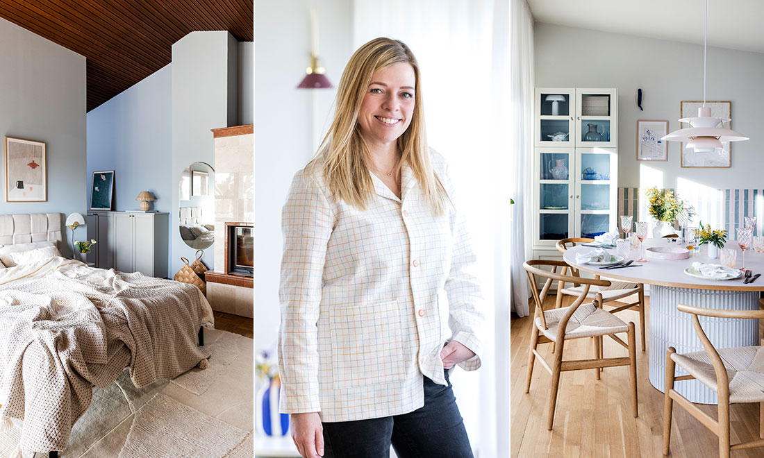 Christina inreder med egna möbler: ”Kul att göra om saker till något man behöver”