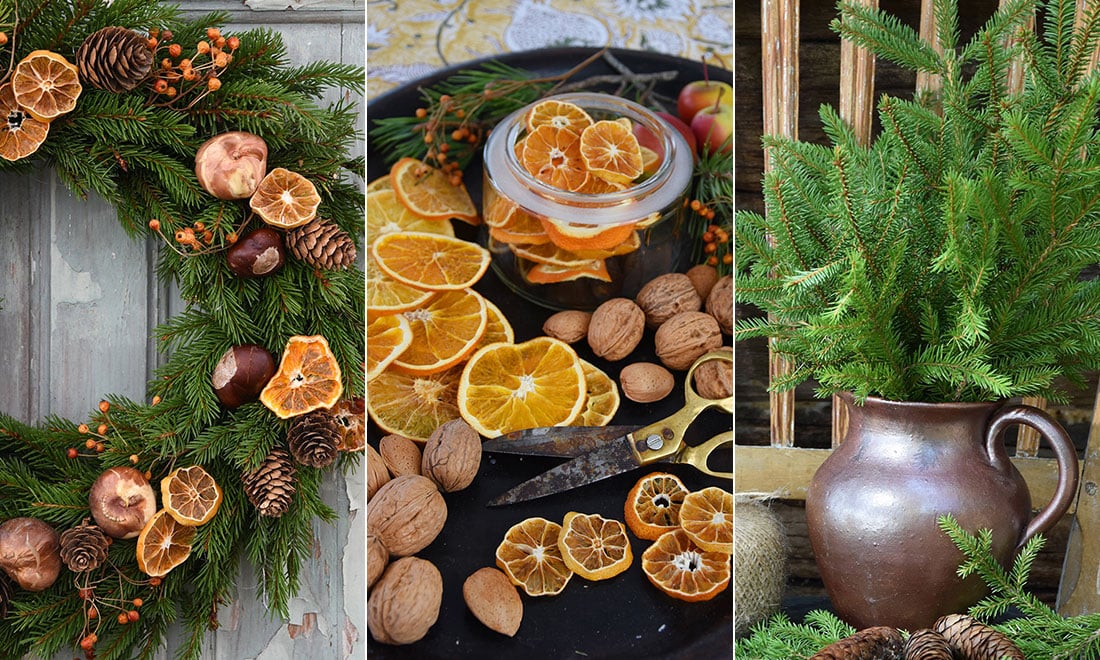 Adventspynta utomhus med material från naturen – så gör du