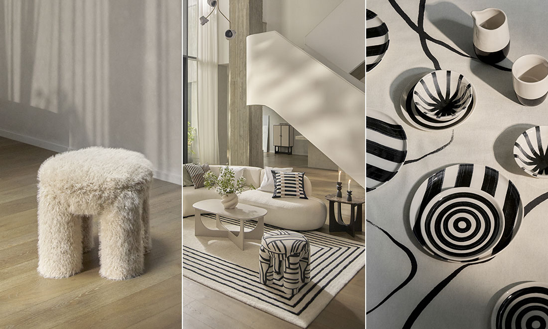 Spana in våren 2025 på H&M Home – grafiska mönster och varm minimalism