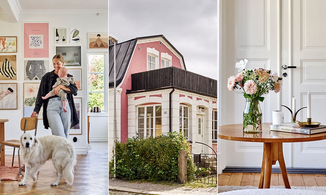 Kika in i det rosa sekelskifteshuset i Sölvesborg: ”Älskat huset sedan jag var liten”