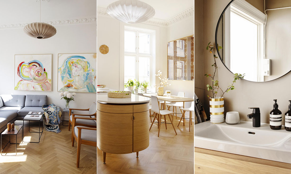 Kika in i den stilrena lägenheten från 1894: ”Det ska kännas luftigt och inte trångt”