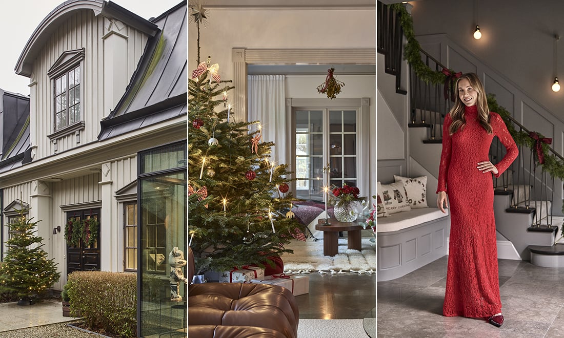 Kika in i Emelies och Christofers New England-inspirerande hus: ”Älskar att börja julpynta tidigt”