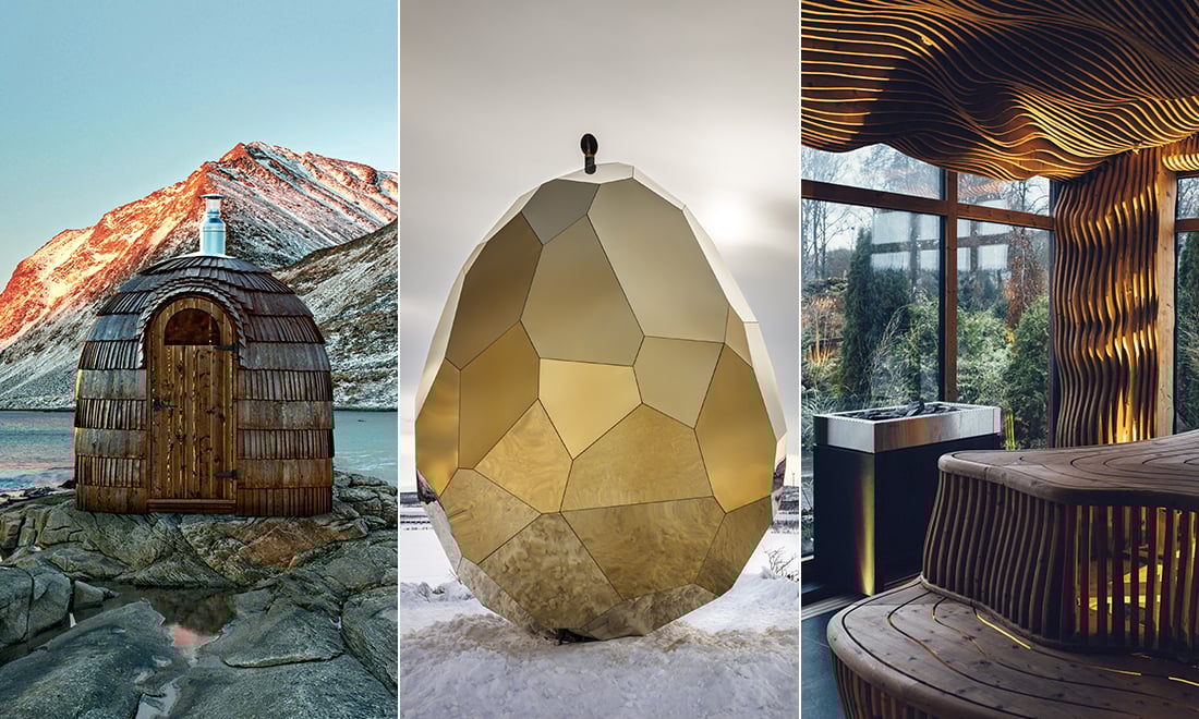 7 spektakulära bastuhus att besöka i norden