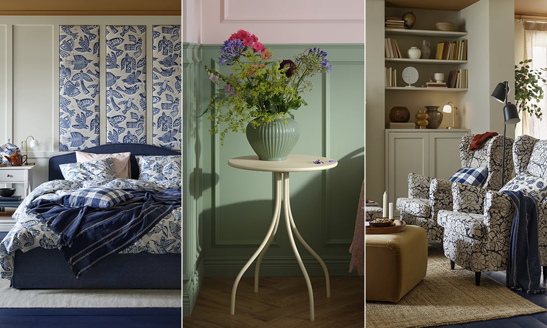 Mönstrat och lantlig engelsk charm – spana in Ikeas januarinyheter 2026!
