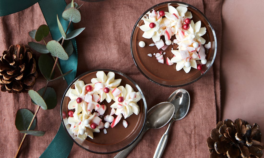 Recept till julens fikabord: Mintchokladdröm med polkagris